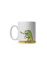 Giftmate Tea Rex Printed Ceramic Tea and Coffee Mug 320ml