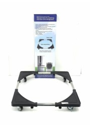 Heavy Duty Washing Machine And Refrigerator Adjustable Stand 96 Black