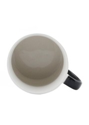 Shallow 380ml Porcelain Tea Coffee Mug |Refreshing Quotes &amp; Designs|White