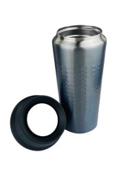 Thermal Cup Stainless Steel, Vacuum Insulated Travel Tumbler, Durable Insulated Coffee Mug, Thermal Cup with Double Partition SEALING Ring - 360ml (GREY)