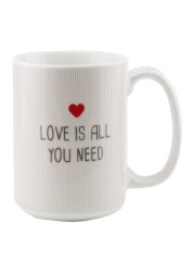 Shallow 350ml Porcelain Tea Coffee Mug |Refreshing Quotes &amp; Designs|White