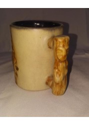 Arch Ceramic Tiki Coffee Handmade Mug With Handle - Small