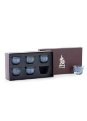 Dimlaj Glass Cawa Cup Set Melange Platinum /6PCS