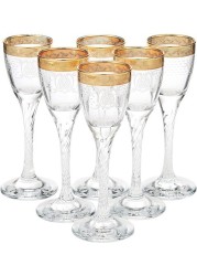 Legioie 6Pcl/G Glass 39182 Wine Gold 39182