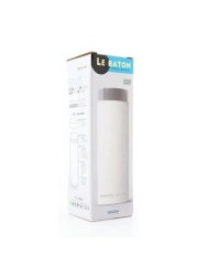 Asobu - Le Baton Travel Bottle White Silver