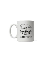 Giftmate Reading Printed Ceramic Tea and Coffee Mug 320ml