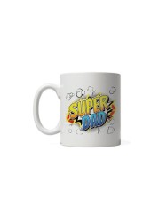 Giftmate Super Dad Printed Ceramic Tea and Coffee Mug 320ml