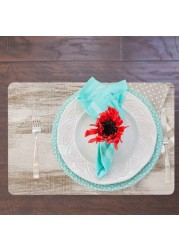 12-Piece Paradise Placemat(6) And Coaster(6) Set, 44x28centimeter