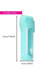 Fissman Plastic Mint Green Water Bottle with Leakproof