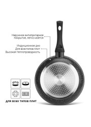 Aluminium Frying Pan Black 362045cm