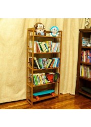 YATAI 5-Tier Bamboo Wood Bookshelf Cabinet