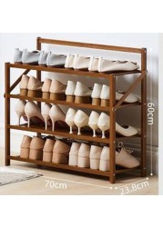 LINGWEI 4-Floor Shoe Shelf Foldable Shoe Rack Multifunctional Free Standing Shelves Storage Organizer Shoe Rack Porch Storage Rack Flower Stand for Closet Entryway