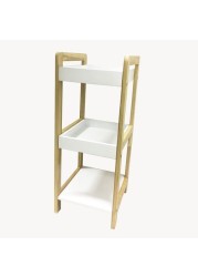 LINGWEI Wooden Stand Multiuse Flower Stand Storage Organizer Bathroom Rack Bathroom Storage Rack Wood Rack Bathroom Accessories Rack Freestanding Toilet Storage Shelves