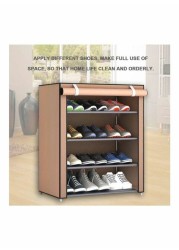 Generic Three-Layered Shoe Rack Coffee 57X15X7Centimeter