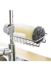 Verreal Faucet Rack Storage Rack, Kitchen Faucet Sponge Holder Kitchen Sink Caddy Organizer, Stainless Steel Sink For Kitchen &amp; Bathroom Accessories