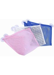 Generic Mesh Bath Toy Organizer 3 Ultra Strong Hooks The Perfect Net For Bathtub Toys &amp; Bathroom Storage These Multi Use Organizer Bags Make Bath Toy Storage Easy For Kids Toddlers &amp; Baby