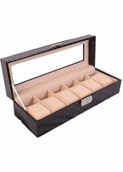 East Lady 6-Compartment Watch Organizer Box