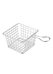 Generic Food Frying Basket Strainer Silver 18cm