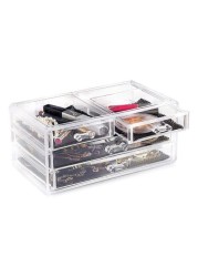 Generic - 4-Drawer Cosmetic Organizer Clear