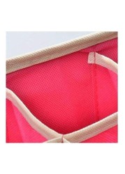 Generic 4 Set Drawer Dividers Closet Organizers Bra Clothing Underwear Storage Boxes In Red