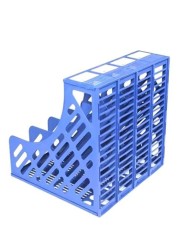 Generic Desktop Magazine Holder Deep Blue/White