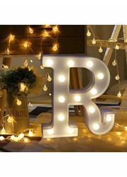 Voberry Alphabet Letter R Led Hanging Light White 22X18X4.5cm