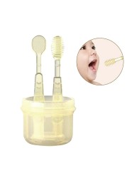 2pcs Baby Silicone Toothbrush Cleaning Fresh Breath Brush Soft Tongue Coating Brush Oral Care Tool Toothbrush Baby Products