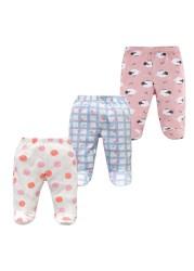 3pcs/lot Baby Pants 100% Cotton Autumn Spring Newborn Baby Boys Girls Pants Toddler Wear Infant Toddler Cartoon For Baby Clothes