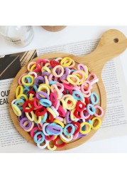 Baby Girl Little Hair Bands Toddler Children Headbands Colorful Elastic Hair Tie Nylon Scrunchie Hair Rope 50/100pcs Hair Accessories