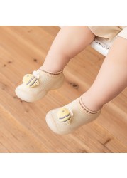 Newborn Baby Socks Shoes Boy Girl Dinosaur Baby First Walkers BeBe Cotton Comfort Soft Anti-Slip Prewalker Crib Infant Shoes