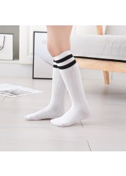 1-12 Years Teenage Kids Boys Toddlers Girls Socks Knee High Long Soft Cotton Baby Socks Stripped Children Socks School Clothes