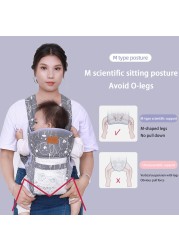 New Baby Carrier Double Shoulder Mesh Breathable Soft Multifunctional Mother Sling Wrap Baby Kangaroo Adjustable Safety Carrier