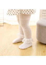 Baby Tights Infant Girl Newborn Kids Pantyhose Lace Bow Flower Tights Kids Stockings Summer Mesh Tights Toddler