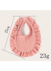 Korean Style Infant Baby Feeding Baby Bra Infant Lace Saliva Towel Soft Cotton Burp Cloth For Newborn Baby