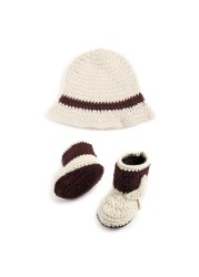 Newborn Baby Cute Cowboy Crochet Knit Costume Prop Outfits Photo Photography Baby Hat Photo Props Outfit