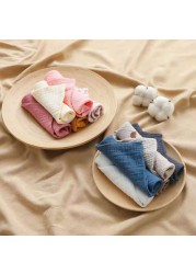 5pcs baby towels muslin cloth hand face wipes saliva bib handkerchief towel