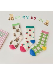 MILANCEL 2022 New Spring Kids Socks Cute Bear Girls Cotton Socks Casual Boys Socks Fashion Children Socks