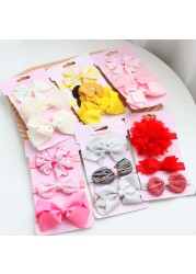 3pcs/10pcs Flower Bowknot Headbands Baby Girls Fashion Lovely Hair Band New Style Infant Children Girl Headwear Gift Accessories