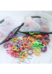 50/100pcs Colorful Girl Hairband Children Headband Small Elastic Hair Bands Scrunchy Baby Rubber Band Nylon Hair Accessories Toddler