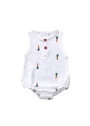 Summer Baby Boys Girls Romper Gauze Cotton Linen Baby Romper Playsuit Jumpsuit Fashion Newborn Baby Clothes