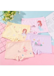 Girls Panties Kids Underwear Cotton Children Briefs Cute Cartoon Short 5pcs/lot