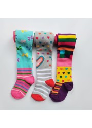 3pcs Girls Plaid Tights Kids Socks Spring Autumn Christmas Baby Girl Clothes Floral Striped Tights For Girls Pantyhose