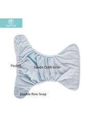 Happyflute New Hot Sale OS Pocket Diaper Plain and Print Washable and Reusable Adjustable Baby Diaper Cover