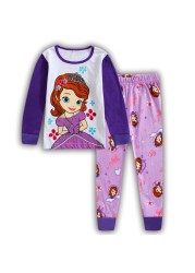 New Children's Rapunzel Clothing Set Boys Sleepwear Clothes Kids Pajamas Set Baby Girls Cotton Pajamas Cartoon Pajamas