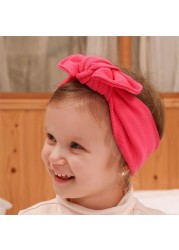 Baby Bowknot Headband Stretchy Turban Elastic Big Bows Hair Band Head Wrap Children Toddler Headwear Hair Decorations