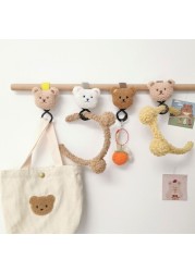 Cartoon Bear Adjustable Baby Stroller Hanging Hook Shopping Cart Hook Trolley Organizer Pushchair Hanger Hanging Hook