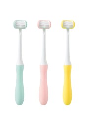 Baby Training Toothbrush Oral Care Baby Toothbrush Safety Triple Ribbon Brush Kindergarten Oral Health Care Products