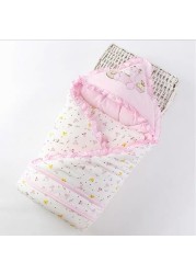 Autumn Winter Baby Sleeping Bag Cotton Envelope Blankets Cartoon Newborn Swaddle Wrap