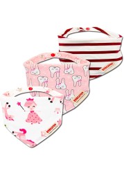 3pcs Organic Cotton Baby Gauze Scarf Burp Cloth Bandana Bibs Newborn Baby Boy Infant Girl Toddler Winter Scarf Waterproof Bib