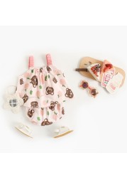 Sanlutoz Summer Cotton Baby Girls Clothing Set Newborn Girls Sling Tops + Bloomer 2pcs